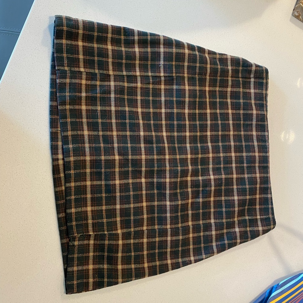 Plaid brown skirt